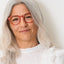 OjeOje A Clear lens glasses - red