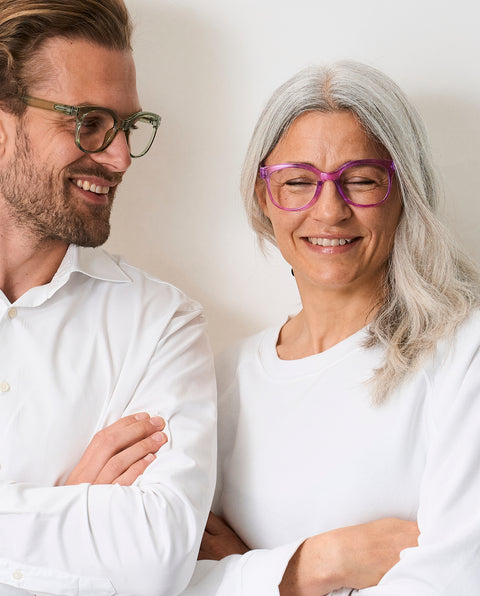 OjeOje B Clear lens glasses - purple