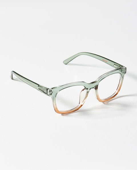 OjeOje D Clear lens glasses - green/sand