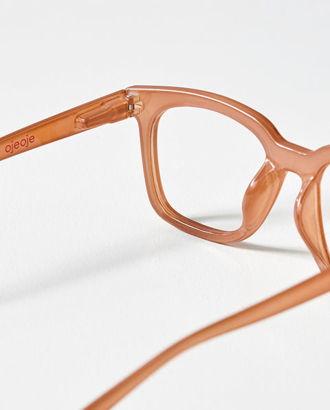 OjeOje D Clear lens glasses - sand