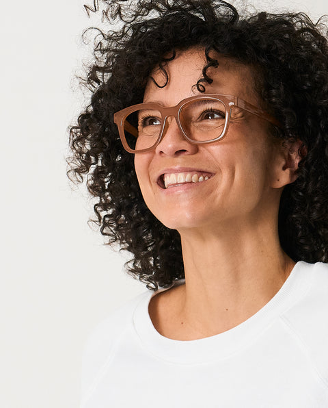 OjeOje D Clear lens glasses - sand