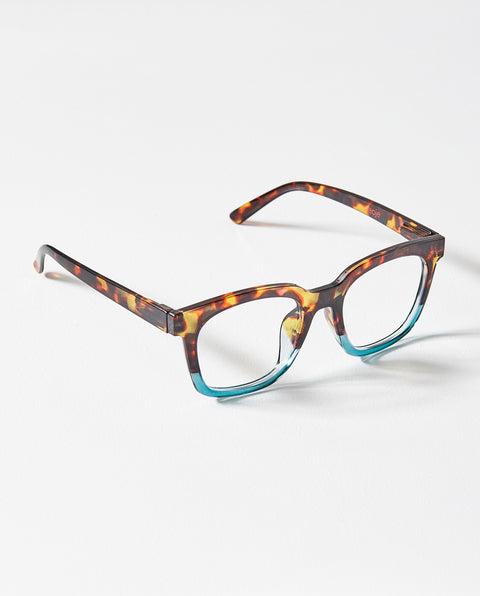 OjeOje D Clear lens glasses - tortoise/blue
