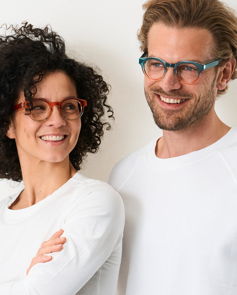 OjeOje E Reading glasses - blue/red