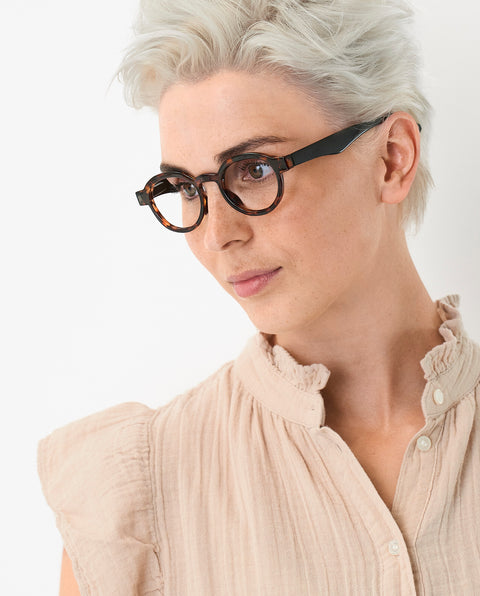 OjeOje K Clear lens glasses - tortoise/black